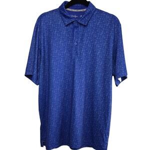 Walter‎ Hagen Blue Performance Golf Polo Shirt Size M